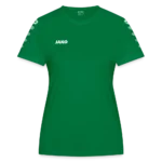JAKO Frauen Trikot Team in Uni-Optik mit Rundhals-Rippkragen, Frontansicht