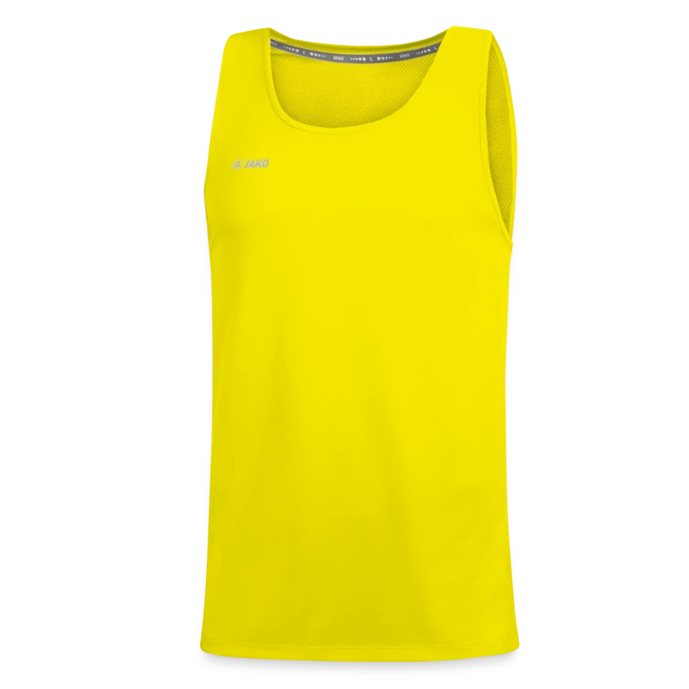 JAKO Teenager Tanktop Run 2.0 Vorderansicht in sportlichem Schnitt