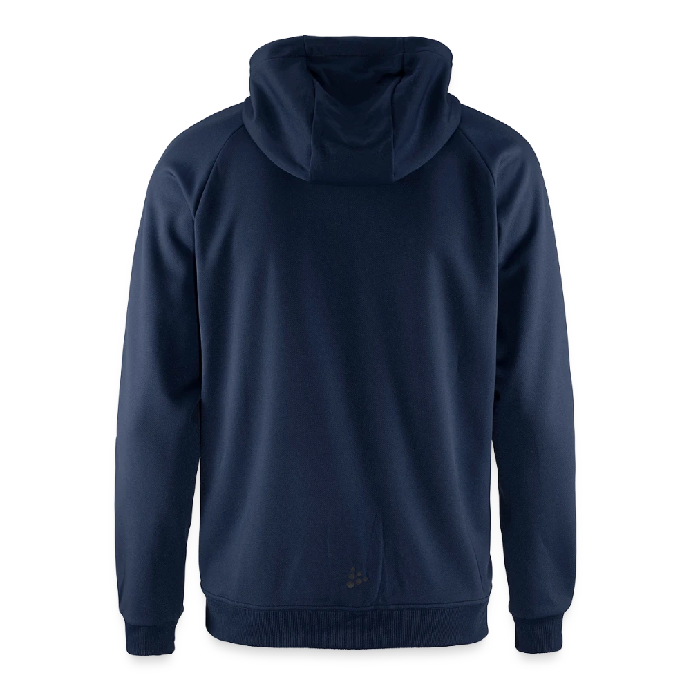 CRAFT ADV Unify Kapuzenjacke Rückansicht aus recyceltem Polyester
