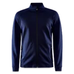 CRAFT ADV Unify Jacke Vorderansicht mit hohem Kragen und zwei Seitentaschen