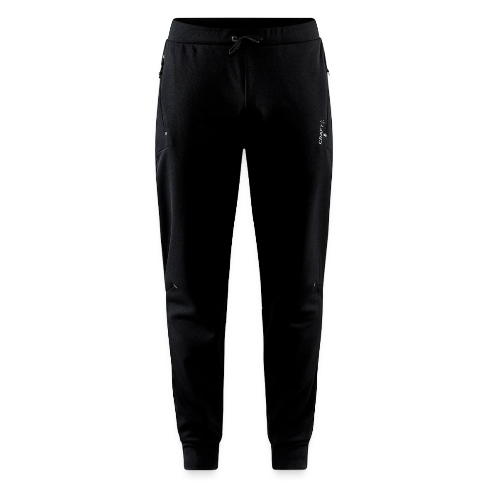 CRAFT ADV Unify Freizeithose Vorderansicht mit Reissverschlusstaschen und Kordelzug