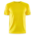 CRAFT Core Unify Trainings-T-Shirt Vorderseite mit Rundhalsausschnitt und geschwungenen Seitennähten