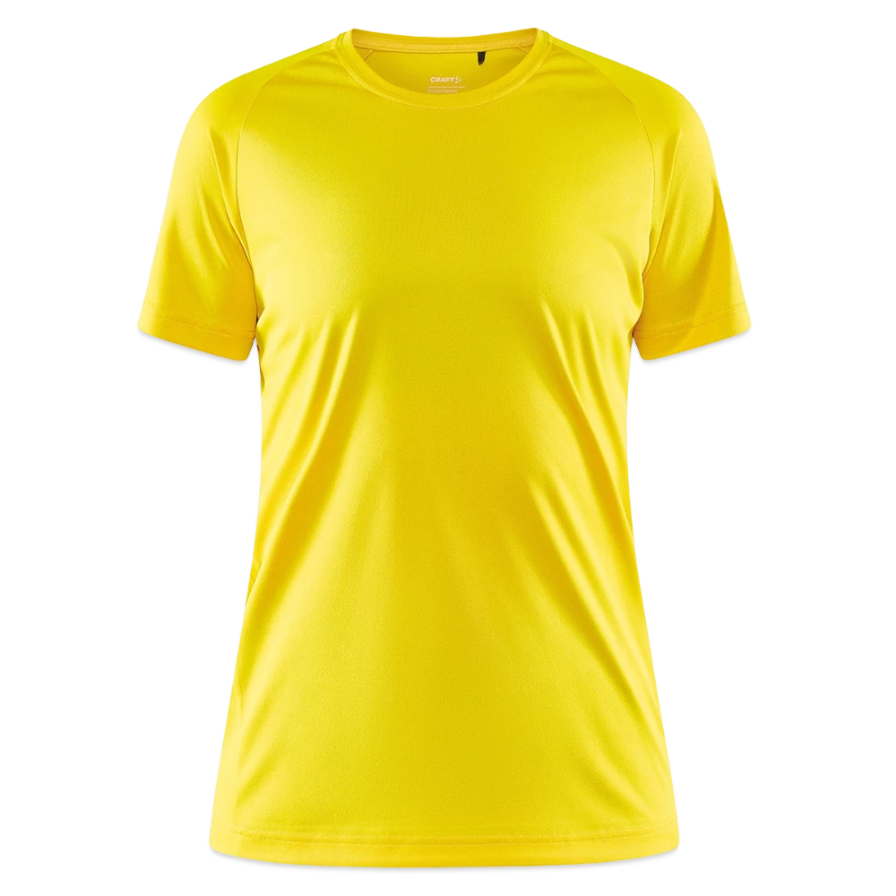 CRAFT Core Unify Frauen Trainings-T-Shirt Vorderansicht mit geschwungenen Seitennähten