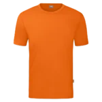 JAKO Kinder T-Shirt Organic Vorderansicht mit Rundhals-Rippkragen