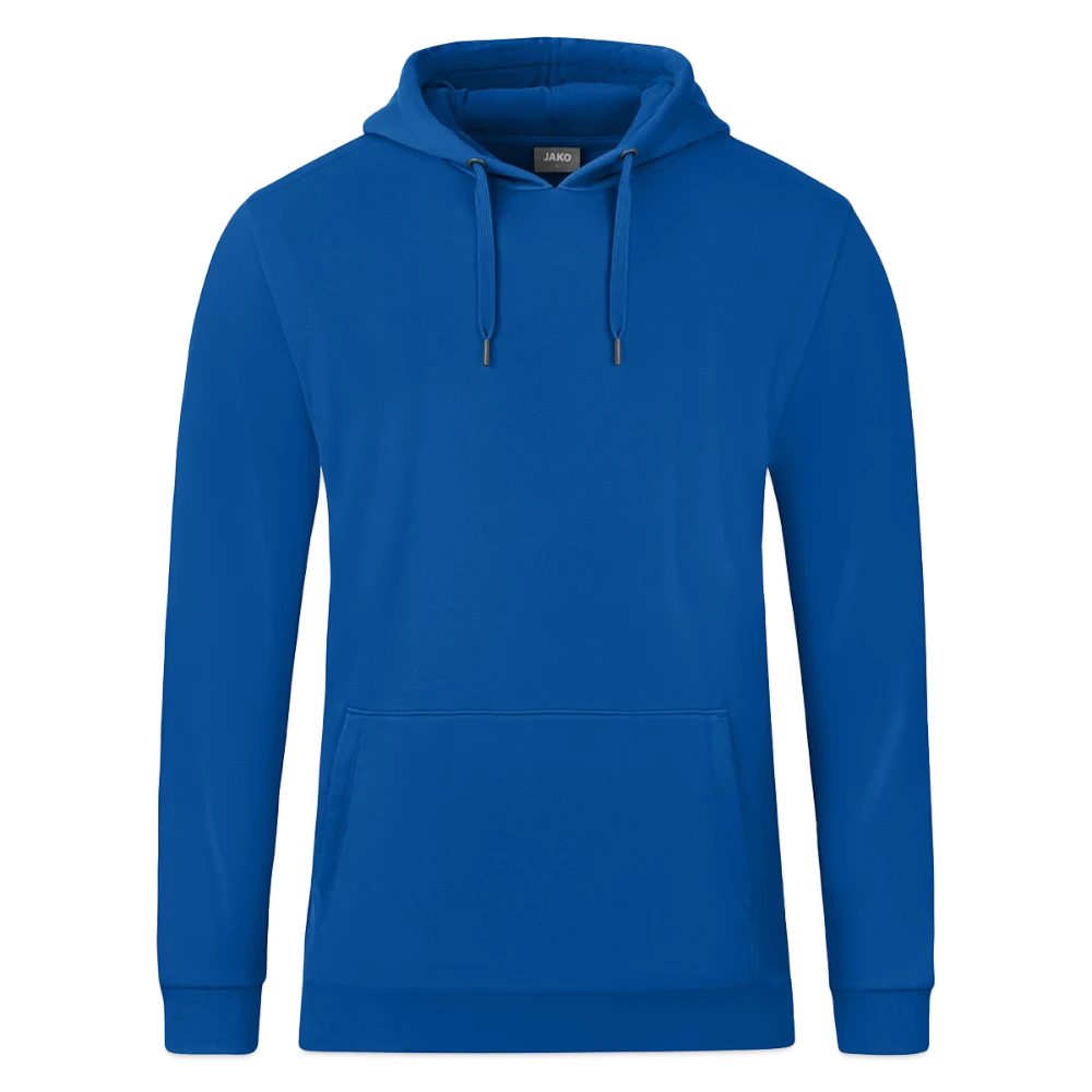 JAKO Kapuzensweatshirt Organic Vorderansicht mit Kapuze und Kängurutasche