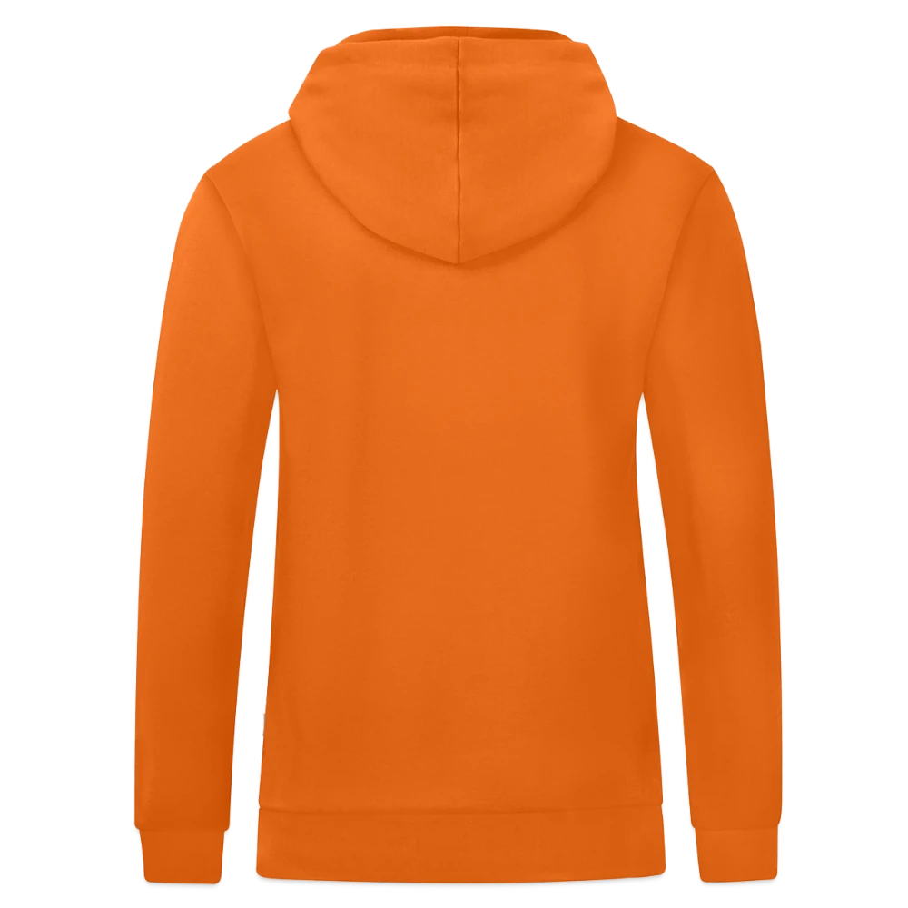 Rückansicht der JAKO Kapuzenjacke Organic mit Druckfläche