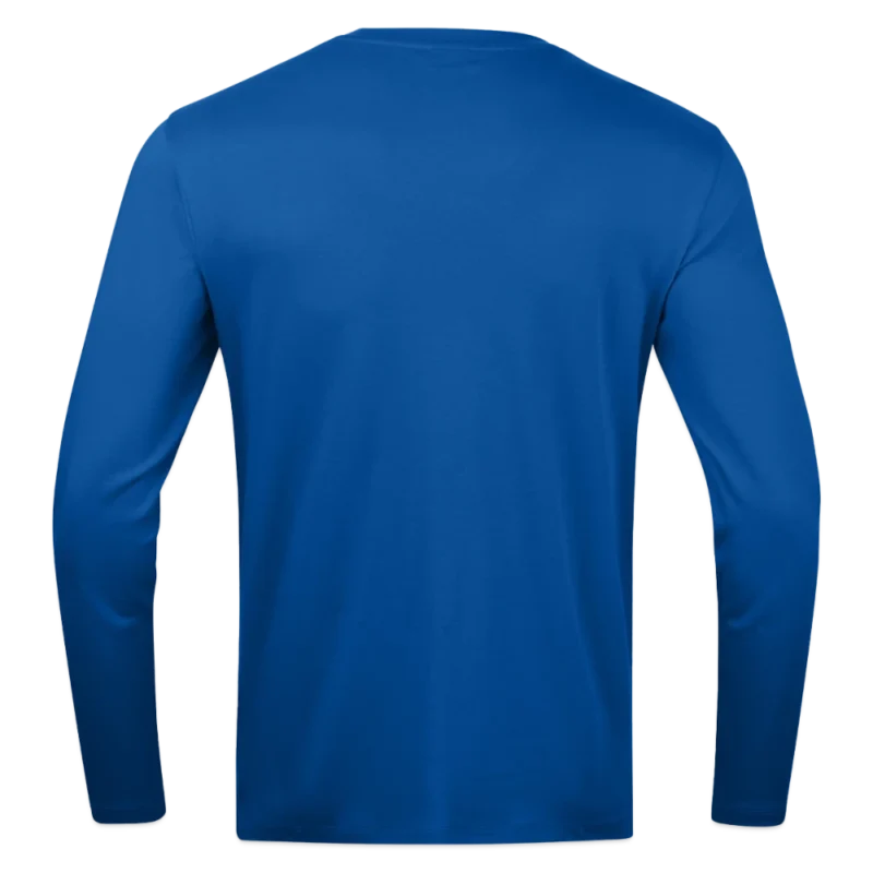 Rückansicht des JAKO Longsleeve Organic mit verstärkten Schulternähten