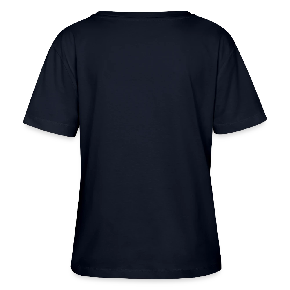 Rückansicht des SERENA Bio-T-Shirts mit eingesetzten Ärmeln und sauberem Saum