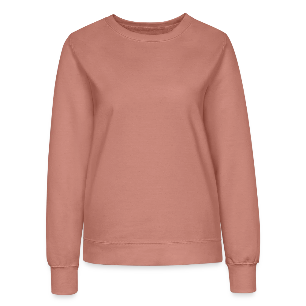 Frauen Sweatshirt AWDis Just Hoods Vorderansicht mit Rundhalsausschnitt