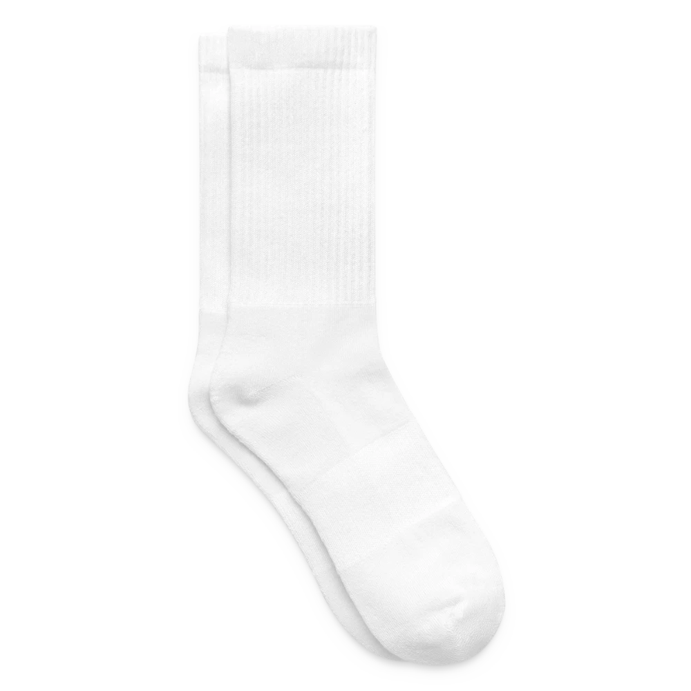 Seitenansicht der Tennissocke mit Stickerei-Position