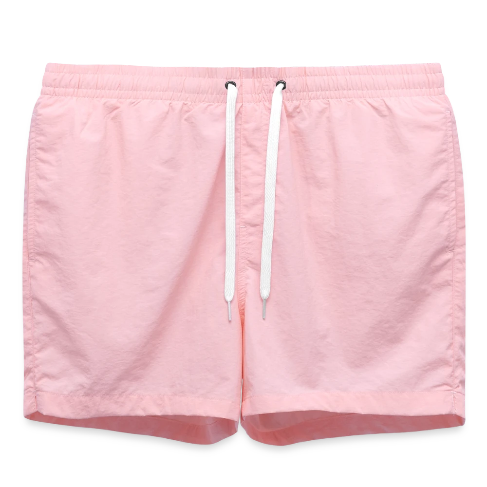 Badeshorts Build your Brand Vorderansicht mit Kordelzug