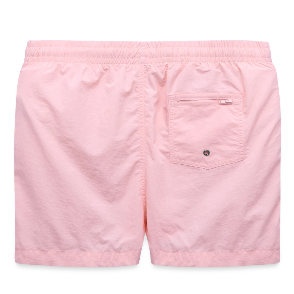 Badeshorts Rückansicht mit verschliessbarer Tasche