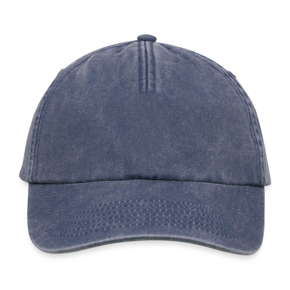 Beechfield Relaxed Vintage Cap Frontansicht mit hohem 5-Panel-Crown und individuellem Druckbereich