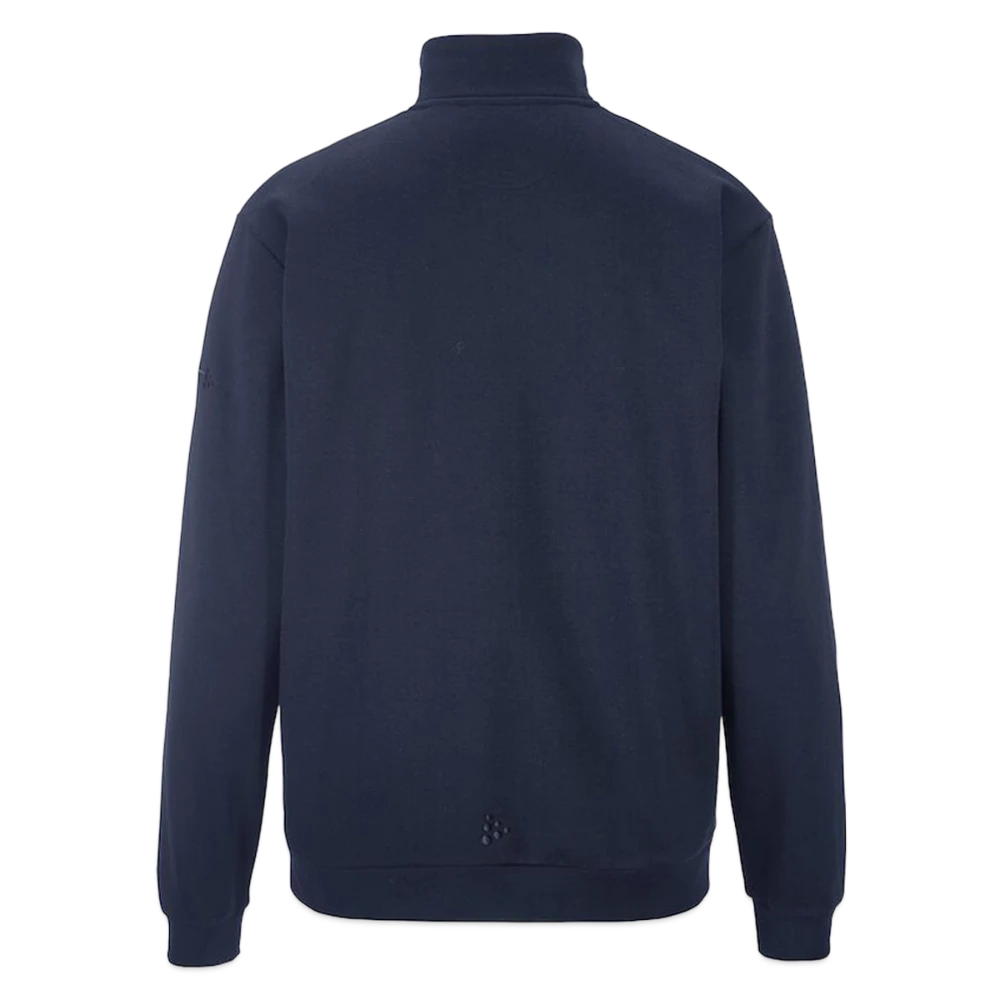 Rückansicht der CRAFT Community 2.0 Sweatjacke mit grosser ungestörter Druckfläche