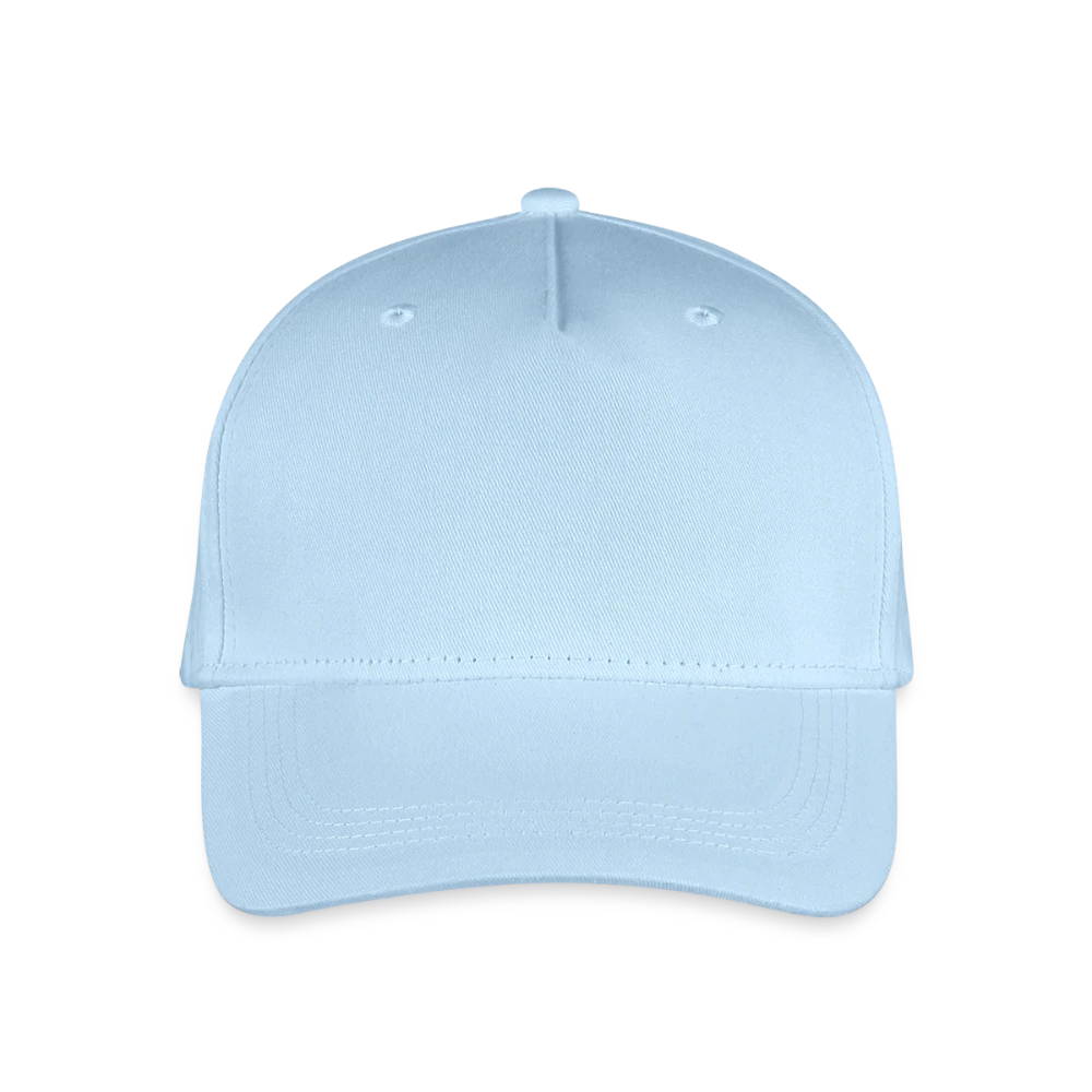 Kinder Bio Basecap von Beechfield mit strukturierter Frontansicht und vorgebogenem Schild
