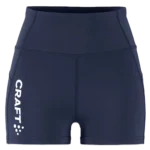 CRAFT Rush 2.0 Frauen Hot Pants Frontansicht mit breitem Bund und Kordelzug