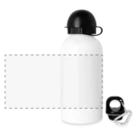 Panorama Trinkflasche 500 ml aus Aluminium mit Rundum-Druckfläche