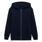 Teenager Kapuzenjacke Mini Cultivator von Stanley/Stella mit freiliegendem Metallreissverschluss und Kängurutasche, Frontansicht