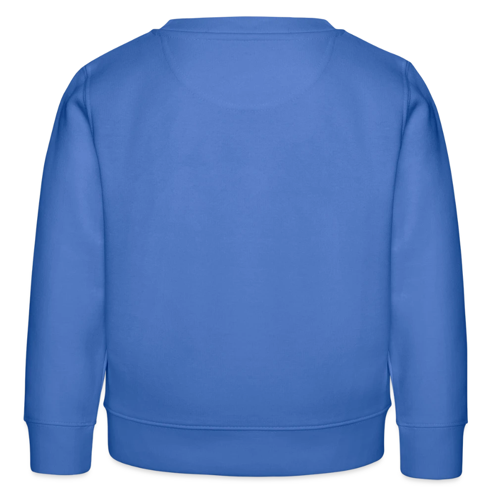 Rückansicht des Kinder Bio-Sweatshirts mit halbmondförmigem Nackeneinsatz