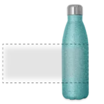 Panorama Isolierflasche 500 ml mit Glitzeroberfläche, Vorderansicht