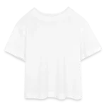 Teen Cropped Jersey T-Shirt von vorne mit Rundhalsausschnitt und kurzem Schnitt