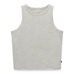 Cropped Frauen Tank Top Vorderansicht mit schmalen Trägern und kurzem Schnitt