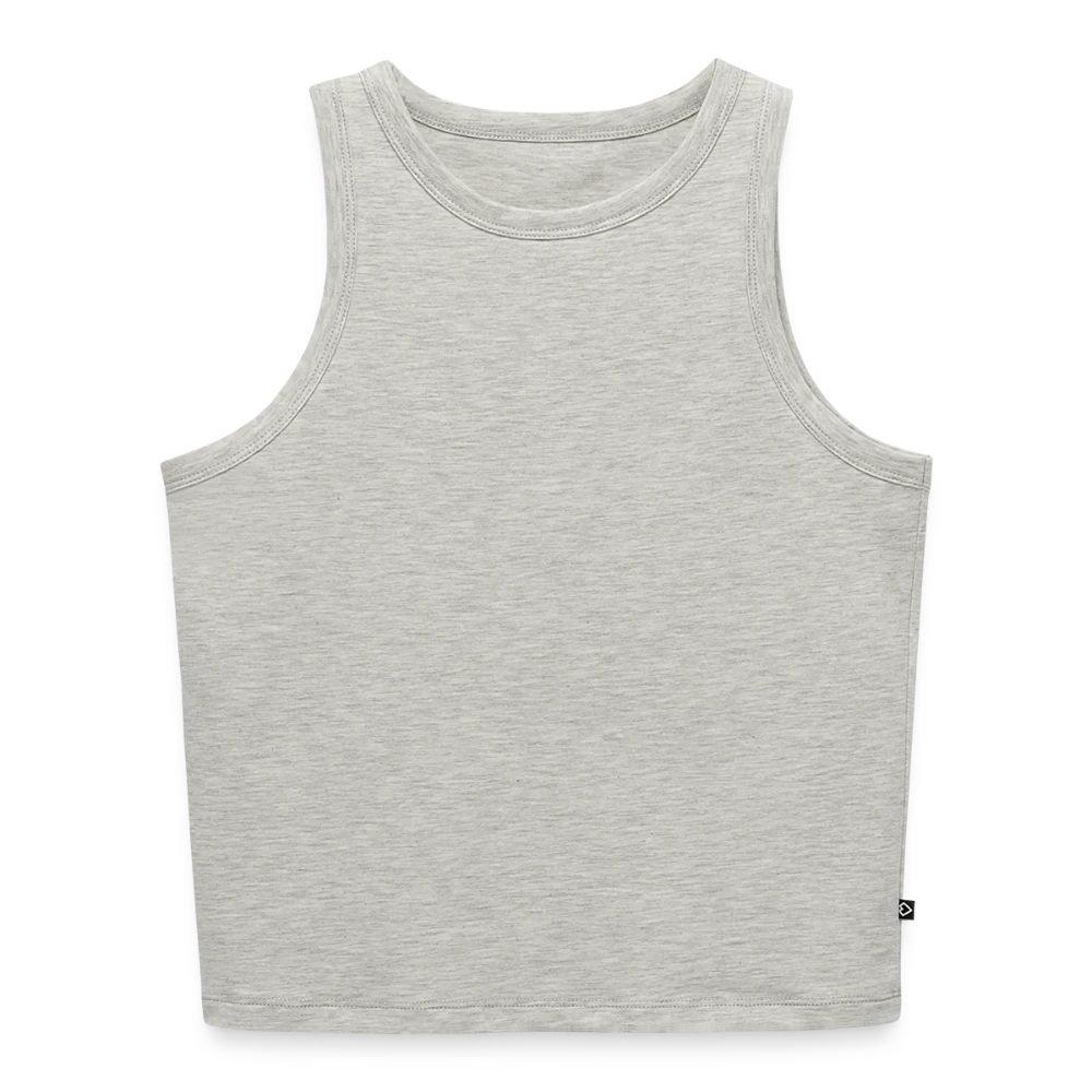 Cropped Frauen Tank Top Vorderansicht mit schmalen Trägern und kurzem Schnitt