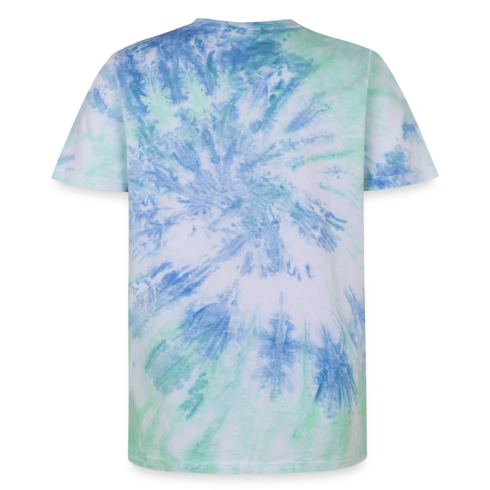 Tie Dye T-Shirt Rückseite mit marmorierter Färbung
