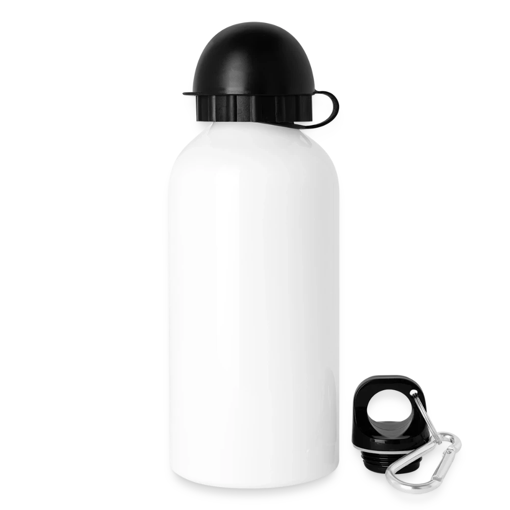 Trinkflasche seitlich mit eingehängtem Karabiner
