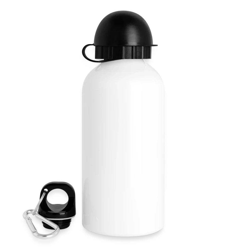 Linke Seitenansicht der einwandigen Aluminium-Flasche