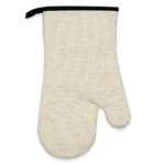 Ofenhandschuh mit leinenähnlicher Oberfläche und Druckfläche