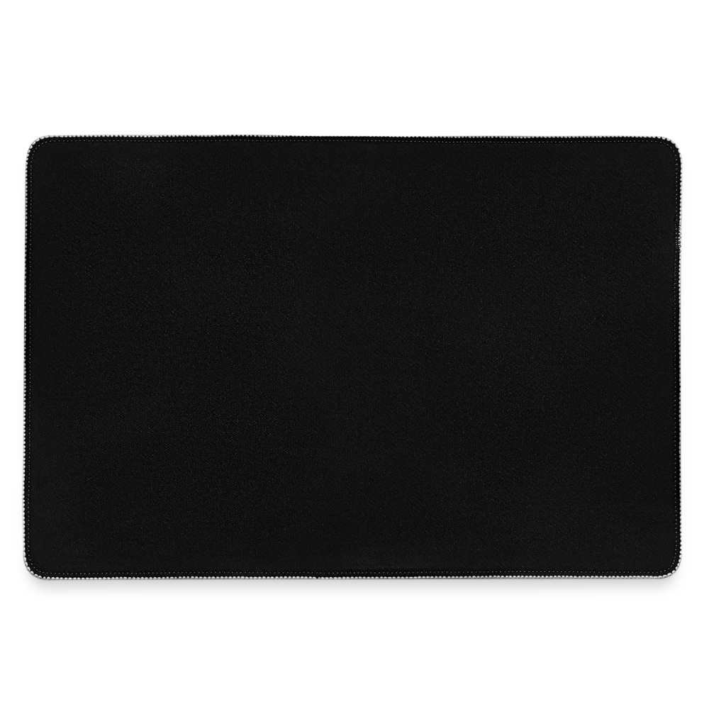 Rückseite des XL-Mousepads aus schwarzem rutschfesten Gummi