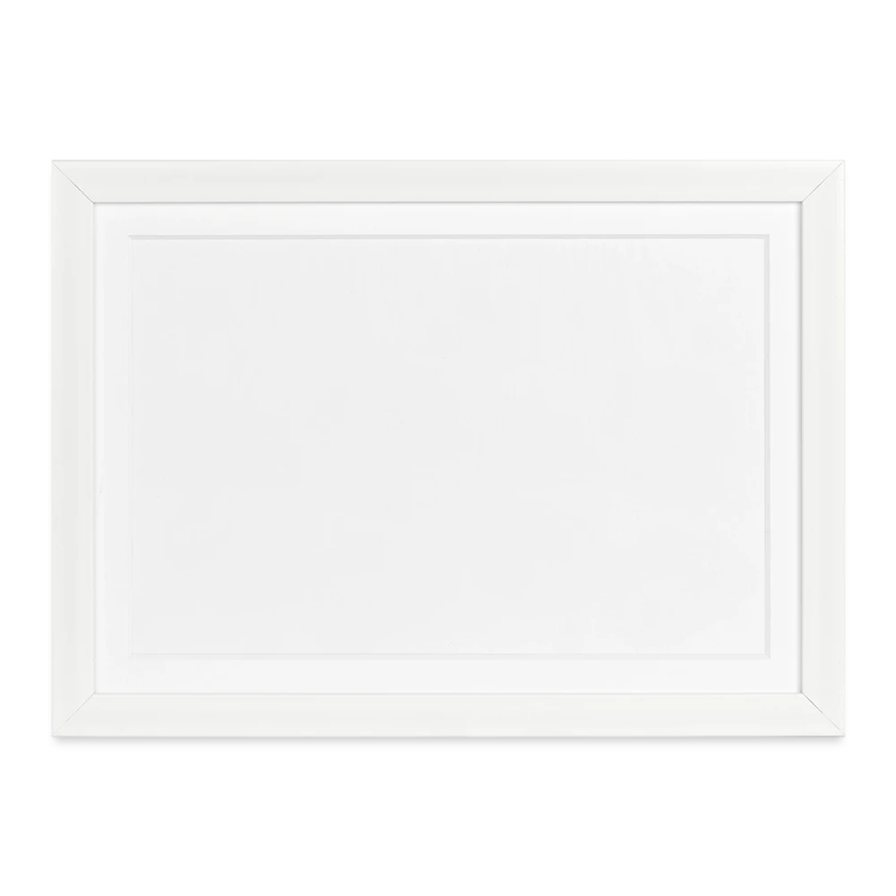 Gerahmtes Poster 37 × 27 cm im Querformat mit Passepartout und Plexiglas-Front
