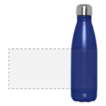 Panorama Isolierflasche 500 ml aus recyceltem Edelstahl, Frontansicht