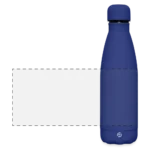 Matte Panorama Isolierflasche 500 ml in matter Soft-Touch-Optik, Frontansicht