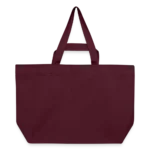 Recycelte Shopping Bag aus Canvas, Vorderseite mit Druckknopfverschluss