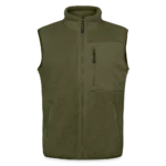 Unisex Sherpaweste LINER von Stanley/Stella in Frontansicht mit Reissverschluss und Paspeltaschen