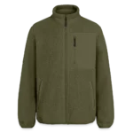 Stanley/Stella BROOKER Sherpajacke Vorderansicht mit Reissverschluss und Softshell-Paspeltaschen