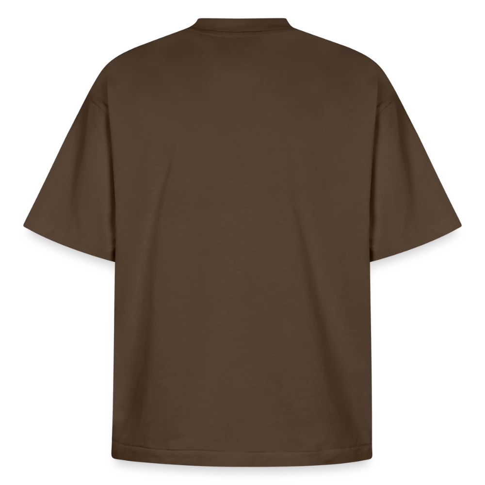 Rückenansicht des Boxy Heavyweight Organic T-Shirts mit Blindstich-Saum