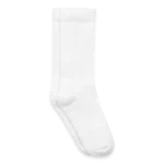 Seitenansicht der Kindersocke mit Stickbereich am Schaft