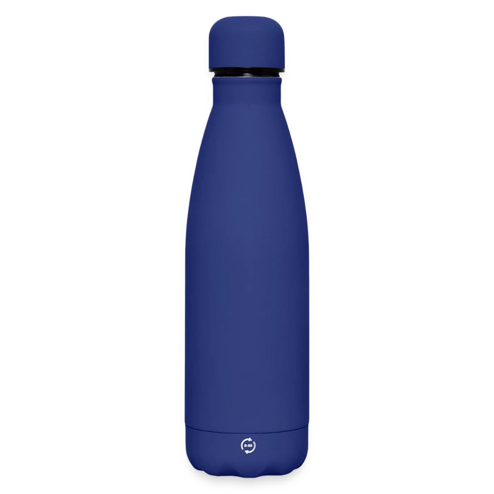 Matte Panorama Thermosflasche 500 ml aus recyceltem Edelstahl, Frontansicht mit Druckfläche