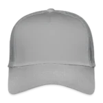 Kinder Trucker-Cap Vorderansicht mit verstärkter Baumwoll-Front und vorgebogenem Schirm