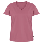 Frauen Bio T-Shirt mit V-Ausschnitt Vorderansicht